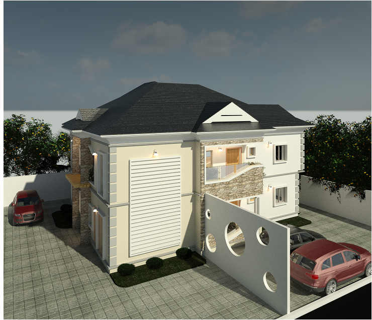 Model of Ongoing Project at Surulere, Lagos, Nigeria.