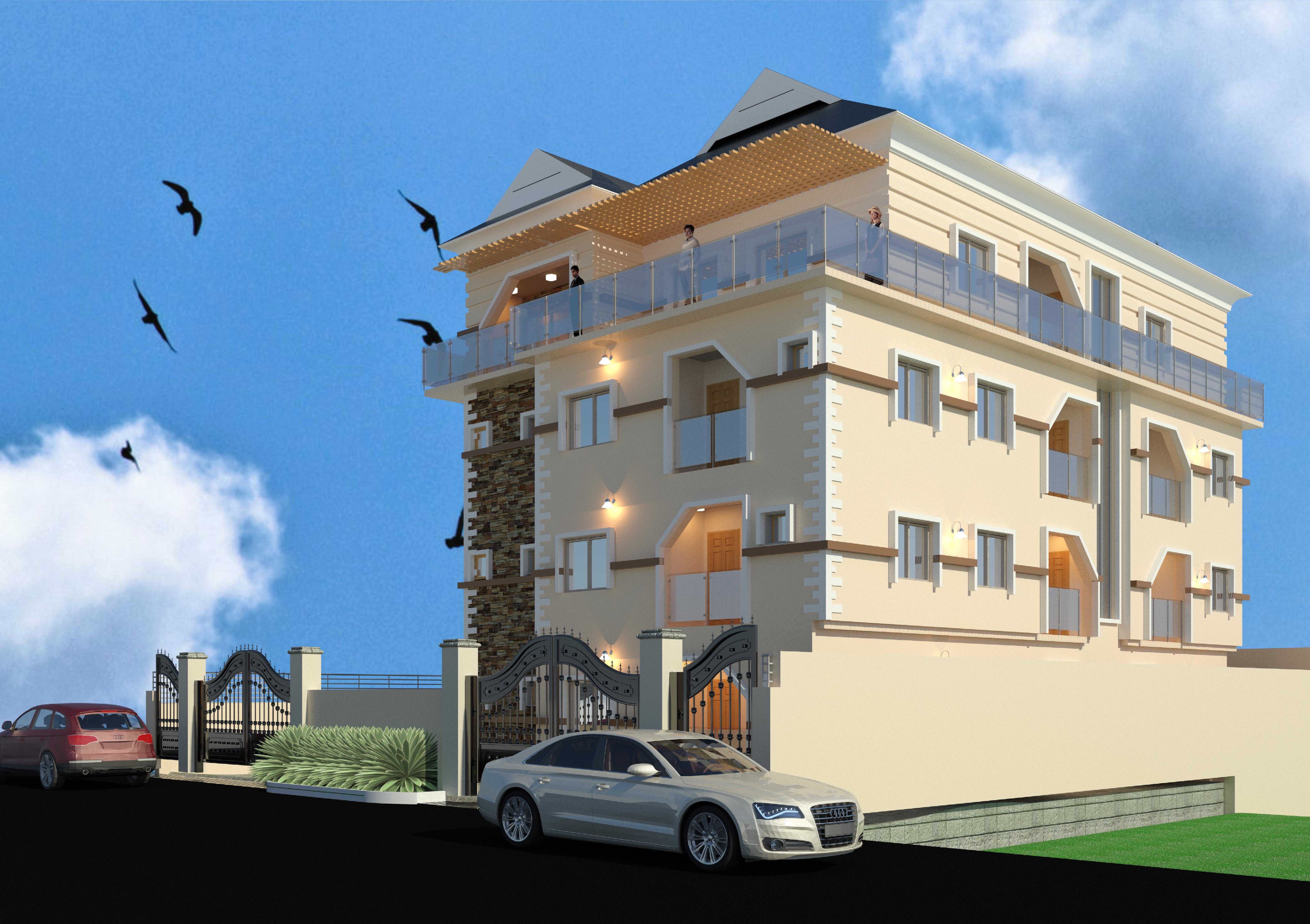 Model of a project at Valley Estate, Nigeria.