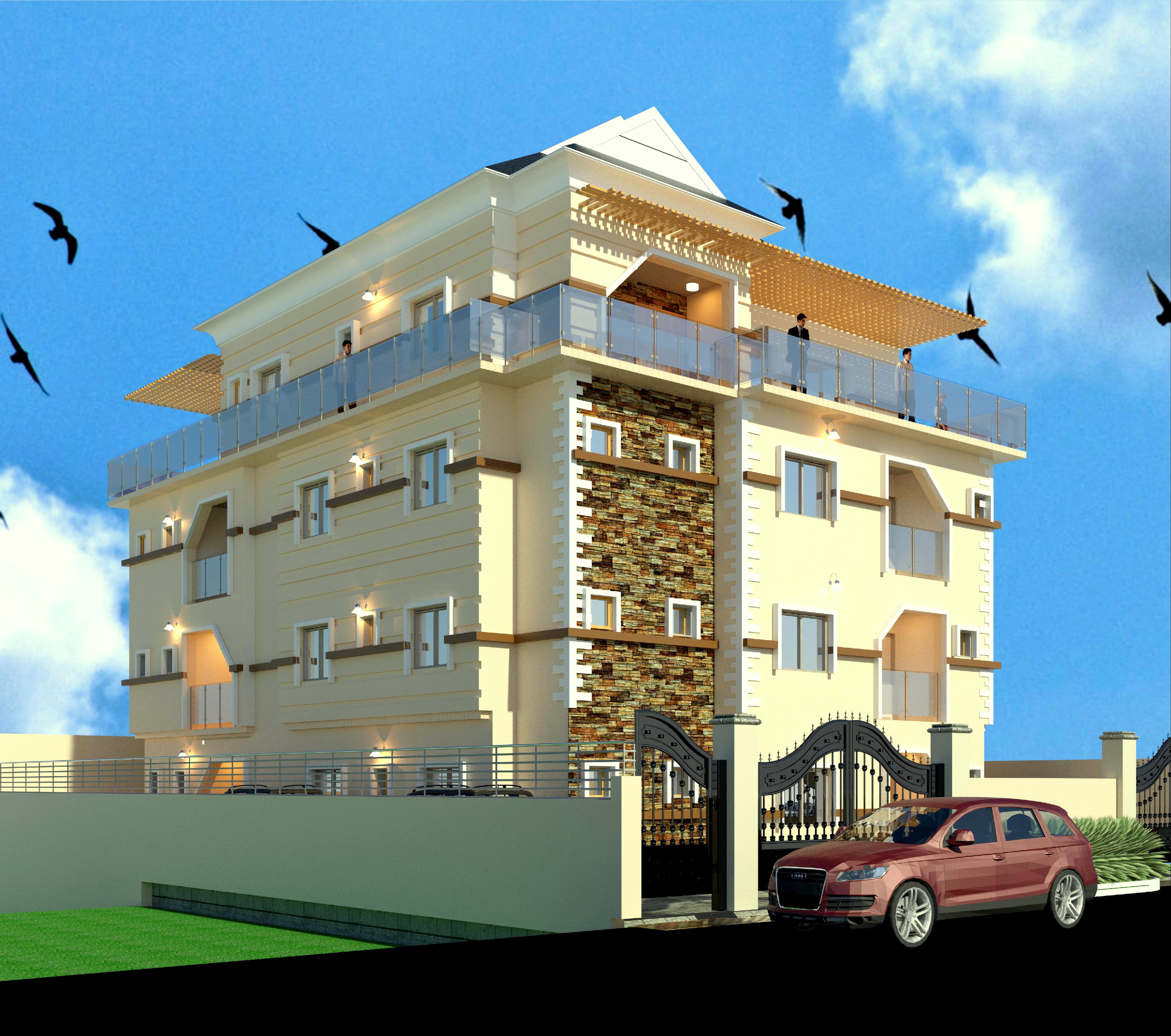 Model of a project at Valley Estate, Nigeria.