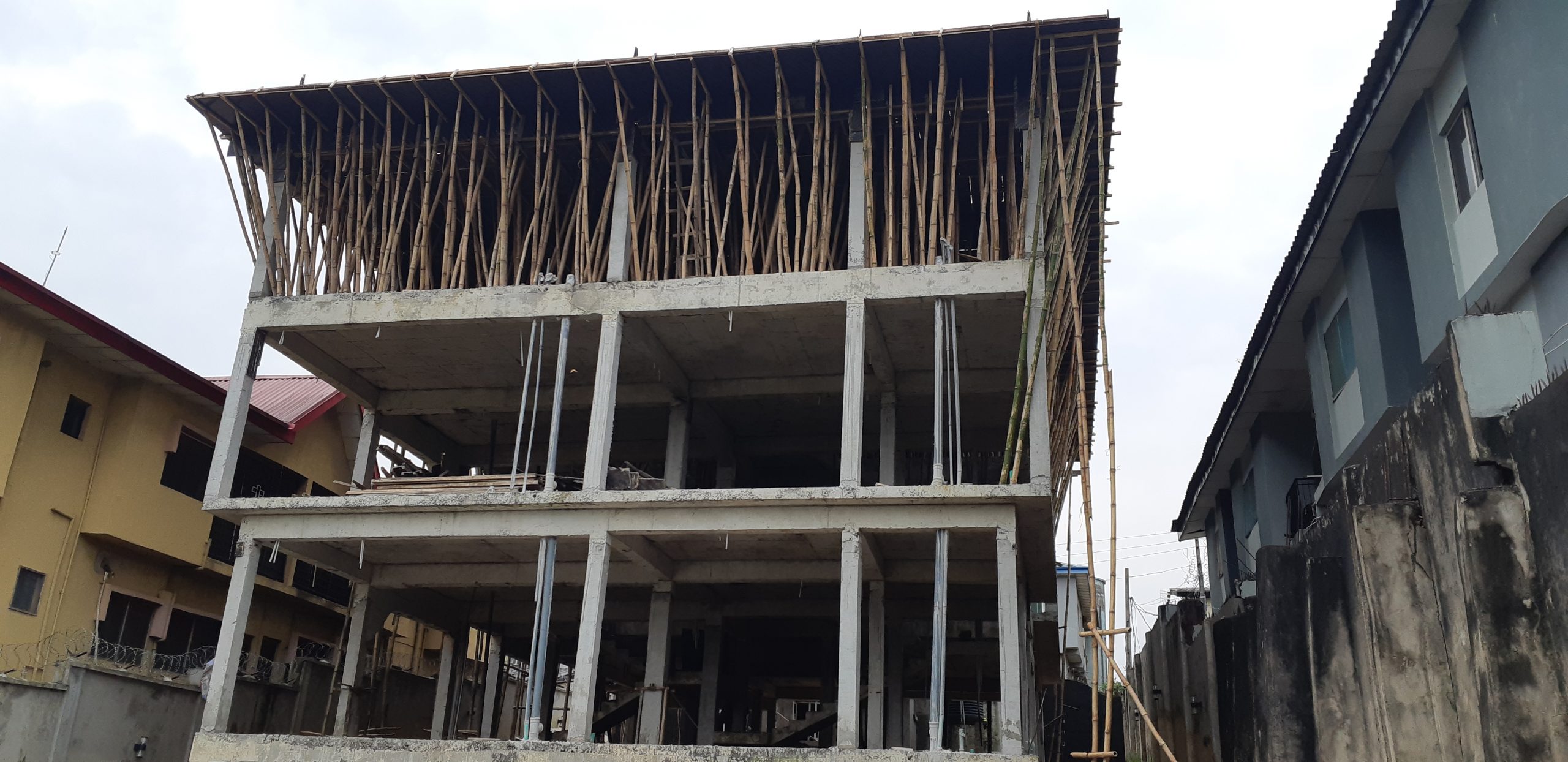 Ongoing project at Valley estate, Ikeja, Nigeria.