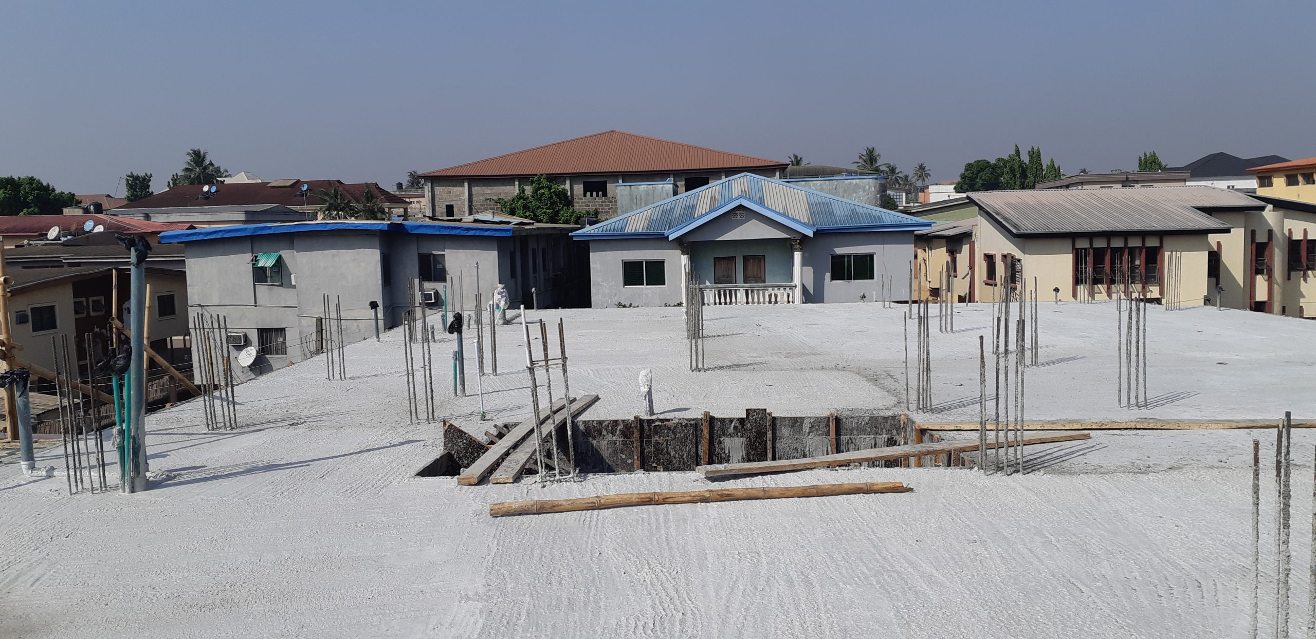 Ongoing project at Valley estate, Ikeja, Nigeria.